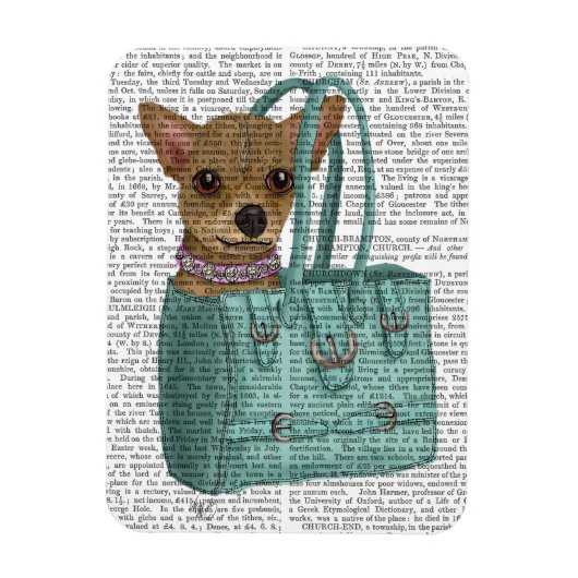 Chihuahua in Tasche Magnet (Vertikal)