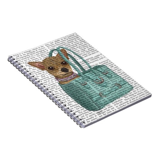 Chihuahua in Tasche Notizblock (Rechte Seite)