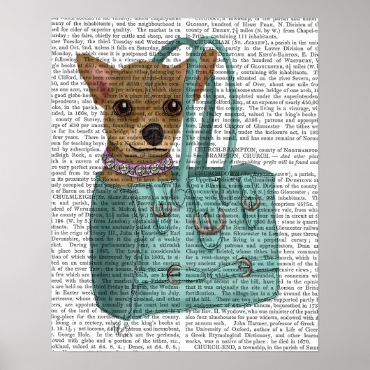 Chihuahua in Tasche Poster (Vorne)