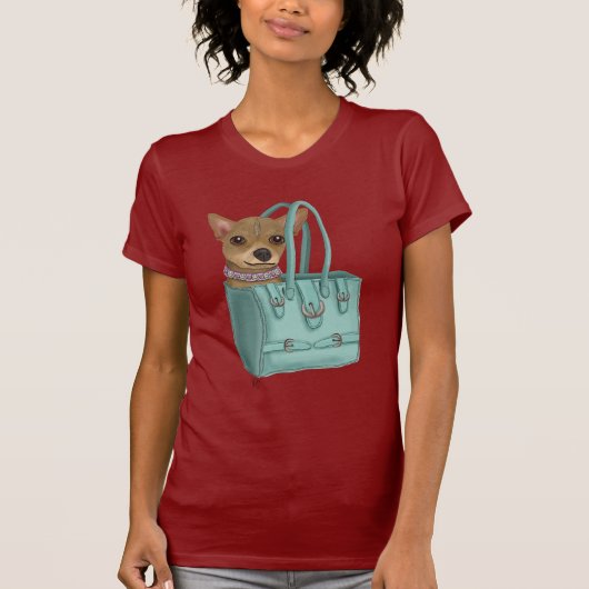 Chihuahua in Tasche T-Shirt (Vorderseite)