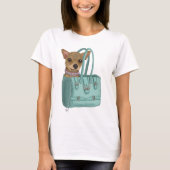 Chihuahua in Tasche T-Shirt (Vorderseite)