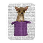 Chihuahua in Top Hat Magnet (Vertikal)