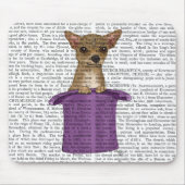 Chihuahua in Top Hat Mousepad (Vorne)