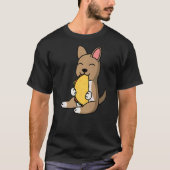 Chihuahua isst einen Taco-Hund T-Shirt (Vorderseite)