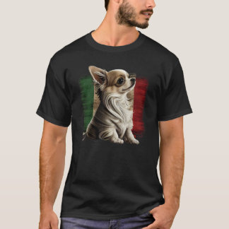 Chihuahua  Italy Flag Italian  Dog Souvenir Pizza T-Shirt