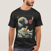 Chihuahua Japanisch Kanagawa Wave Surf Dog T-Shirt (Vorderseite)