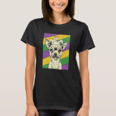 Chihuahua Jester Mardi Gras Dog Mom or Dad T-Shirt (Vorderseite)