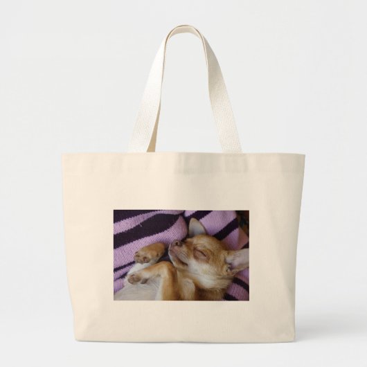 Chihuahua Jumbo Stoffbeutel (Vorne)