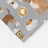 Chihuahua-Kaffeedecke Fleecedecke (Ecke)