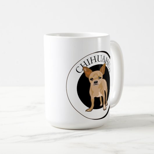 CHIHUAHUA KAFFEETASSE (VorderseiteRechts)