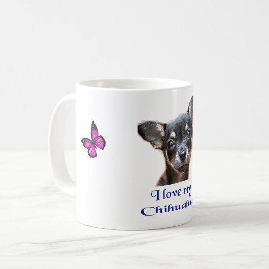 Chihuahua Kaffeetasse (Vorderseite Links)