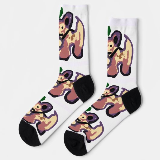 Chihuahua-Kaktus Socken (Linkes Detail)