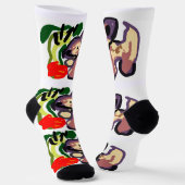 Chihuahua-Kaktus Socken (Gewinkelt)