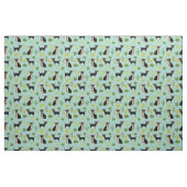 Chihuahua-Kaktushunde hellblau Stoff (Fat Quarter (45,7 x 55,9 cm))
