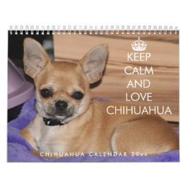 Chihuahua-Kalender 2026 Behalt von Ruhe und Liebe Kalender