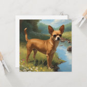 Chihuahua Karte (Vorderseite/Rückseite Beispiel)