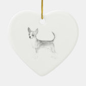 Chihuahua Keramik Ornament (Hinten)
