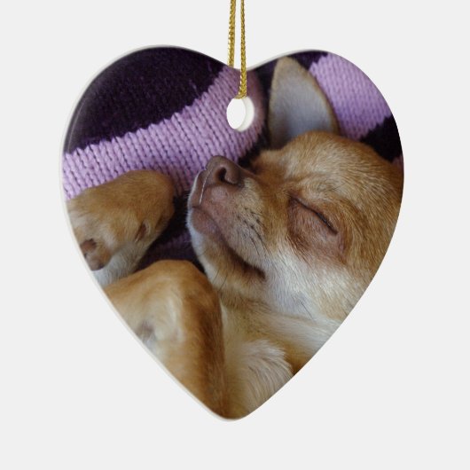 Chihuahua Keramik Ornament (Rechts)