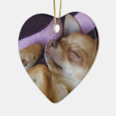 Chihuahua Keramik Ornament (Links)