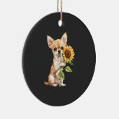 Chihuahua Keramik Ornament (Rechts)