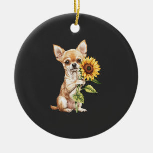 Chihuahua Keramik Ornament