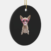 Chihuahua    keramik ornament (Rechts)