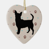 Chihuahua Keramikornament (Rechts)