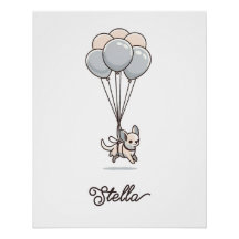 Chihuahua-Kinderzimmer-Poster