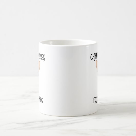 Chihuahua Kisses Fix Alles Kaffeetasse (Mittel)