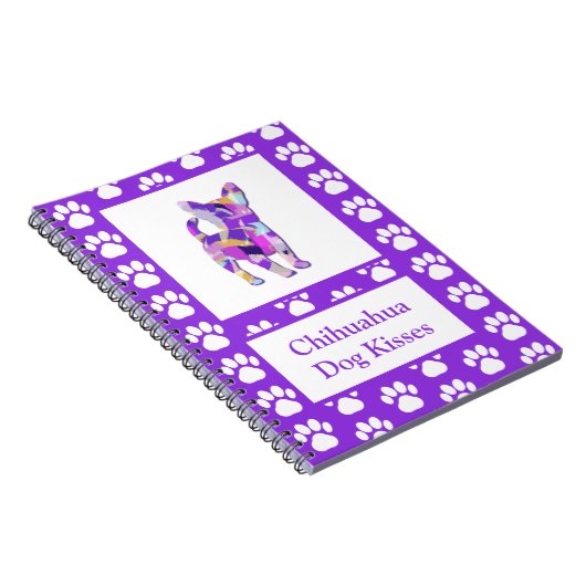 Chihuahua Kisses Niedlich Hund Silhouette PPY&B Notizblock (Rechte Seite)