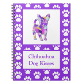 Chihuahua Kisses Niedlich Hund Silhouette PPY&B Notizblock (Vorderseite)