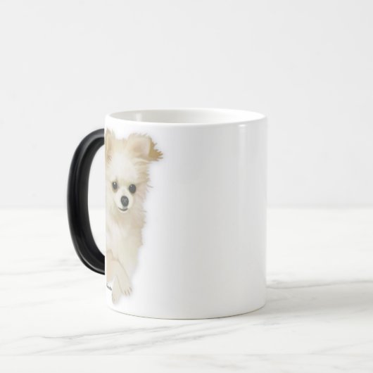 Chihuahua-Kitz-Welpen-Tasse Verwandlungstasse (Vorderseite Links)