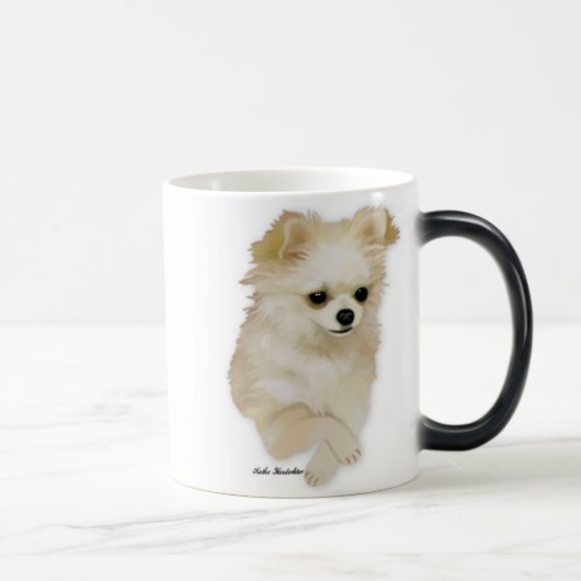 Chihuahua-Kitz-Welpen-Tasse Verwandlungstasse (Rechts)