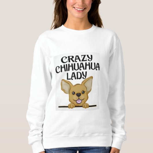Chihuahua-Kleidung Sweatshirt (Vorderseite)