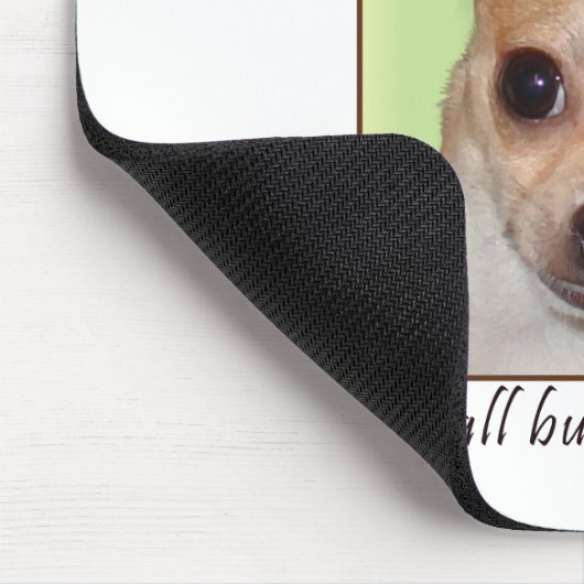 Chihuahua, klein aber mächtig mousepad (Ecke)