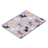 Chihuahua Knochen und Paare Lila Notizblock (Linke Seite)