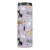 Chihuahua Knochen und Paare Lila Thermosbecher (Rückseite)