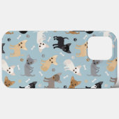 Chihuahua Knochen und Paws Blue Case-Mate iPhone Hülle (Rückseite (Horizontal))