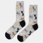 Chihuahua Knochen und Paws Socken (Linkes Detail)