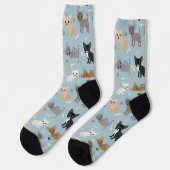 Chihuahua Knochen und Paws Socken (Linkes Detail)