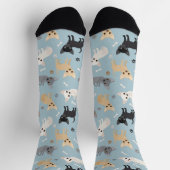 Chihuahua Knochen und Paws Socken (Oben)