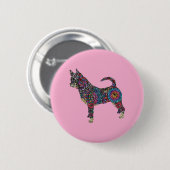 Chihuahua Knopf Button (Vorne & Hinten)