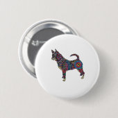 Chihuahua-Knopf Button (Vorne & Hinten)