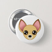 Chihuahua-Knopf Button (Vorne & Hinten)
