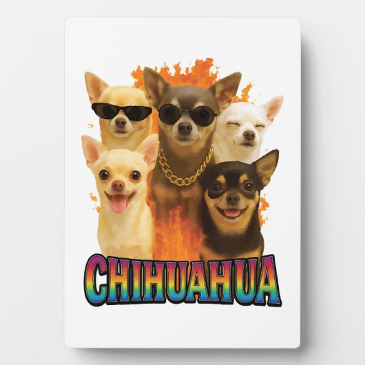 Chihuahua-Kopie Fotoplatte (Vorderseite)