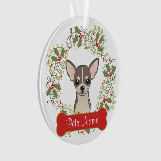 Chihuahua-kundengerechte Verzierung Ornament (Vorderseite)