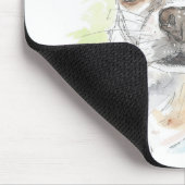 Chihuahua Kunstmaus. Mousepad (Ecke)