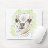 Chihuahua Kunstmaus. Mousepad (Mit Mouse)
