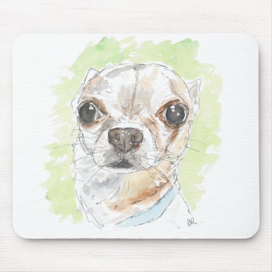 Chihuahua Kunstmaus. Mousepad (Vorne)