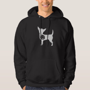 Chihuahua-Kürbis fauler Halloween-Kostüm Chiwawa D Hoodie